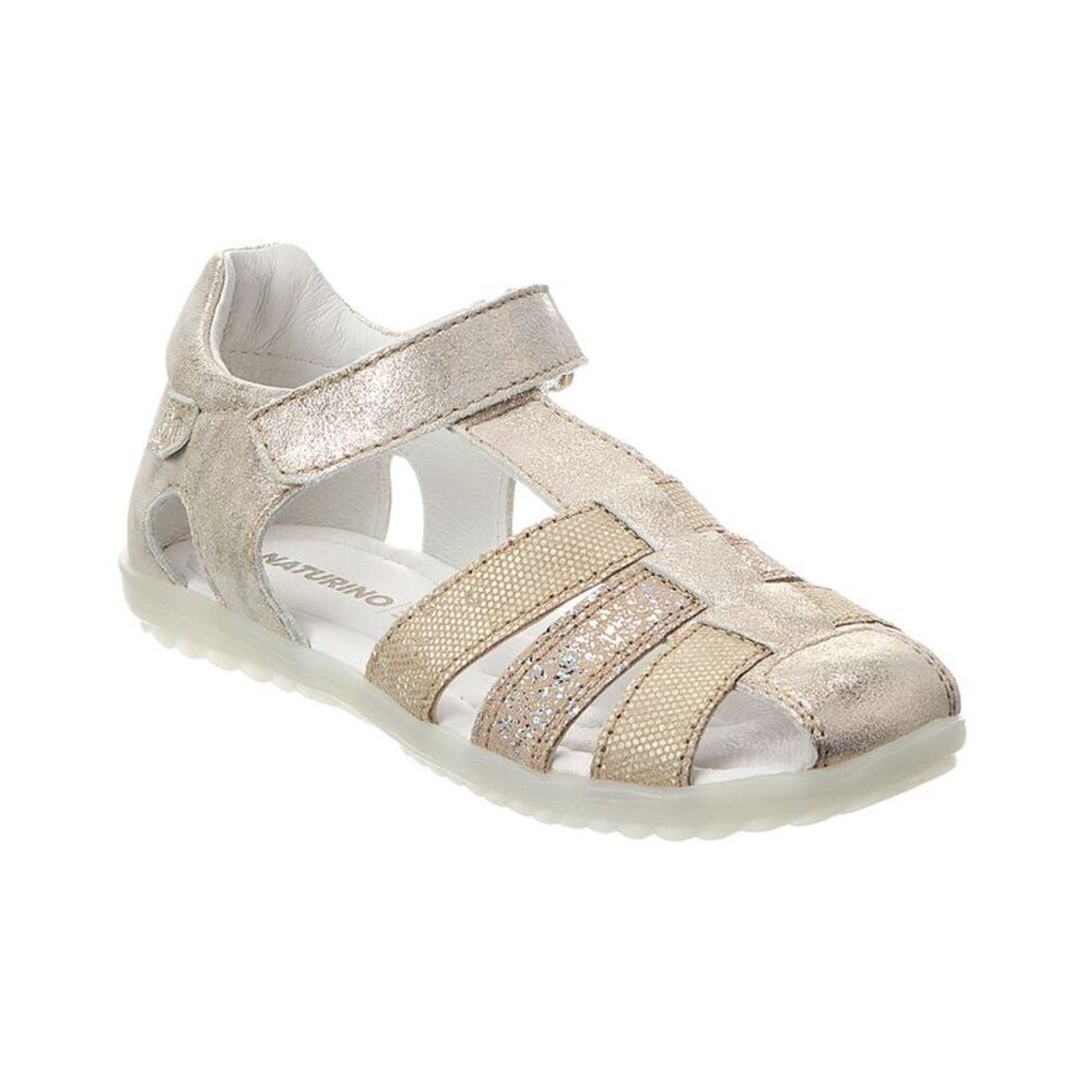 Naturino See Suede Sandal, Gold